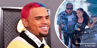 Chris Brown's Mom Joyce Hawkins Shares Rare Pic with Her Brother While on a Boat