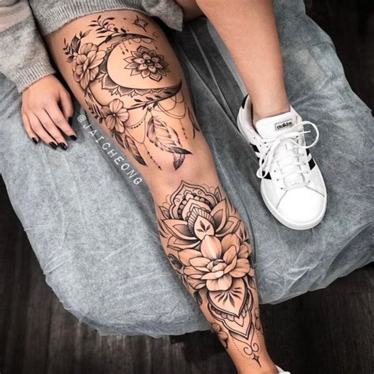 Unveil The Enchanting World Of Flower Thigh Tattoos For Women